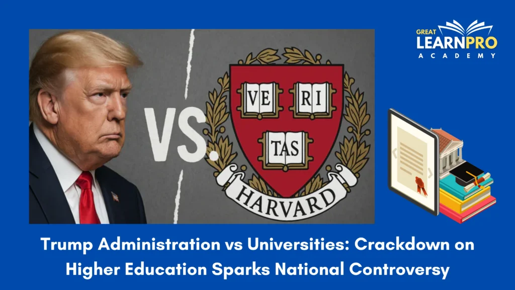 Trump Administration vs Universities: Crackdown on Higher Education Sparks National Controversy