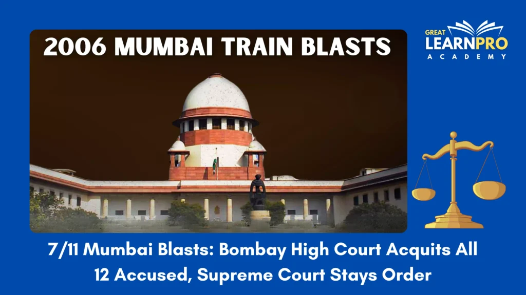 7/11 Mumbai Blasts: Bombay High Court Acquits All 12 Accused, Supreme Court Stays Order