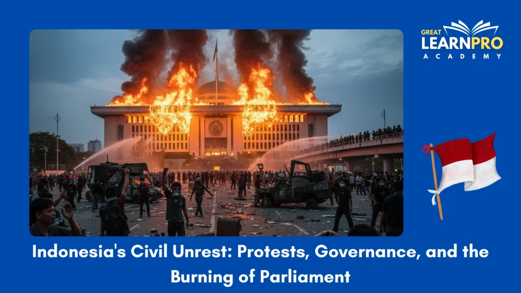 Indonesia's Civil Unrest: Protests, Governance, and the Burning of Parliament