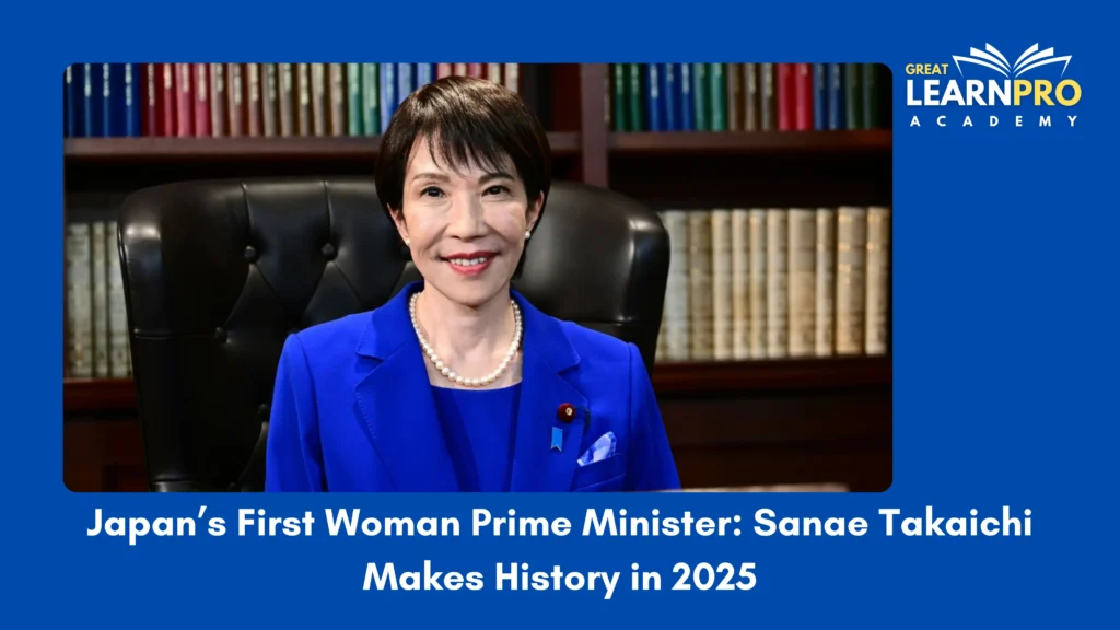 Japan’s First Woman Prime Minister: Sanae Takaichi Makes History in 2025