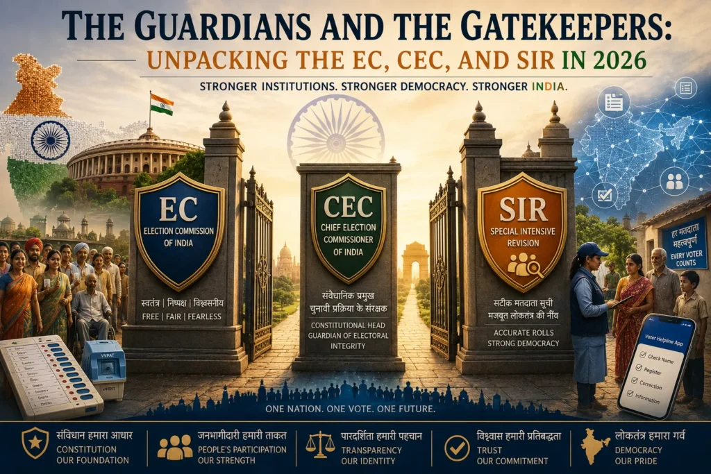 The Guardians and the Gatekeepers: Unpacking the EC, CEC, and SIR in 2026