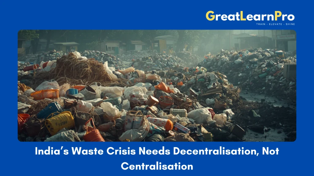 India’s Waste Crisis Needs Decentralisation, Not Centralisation.