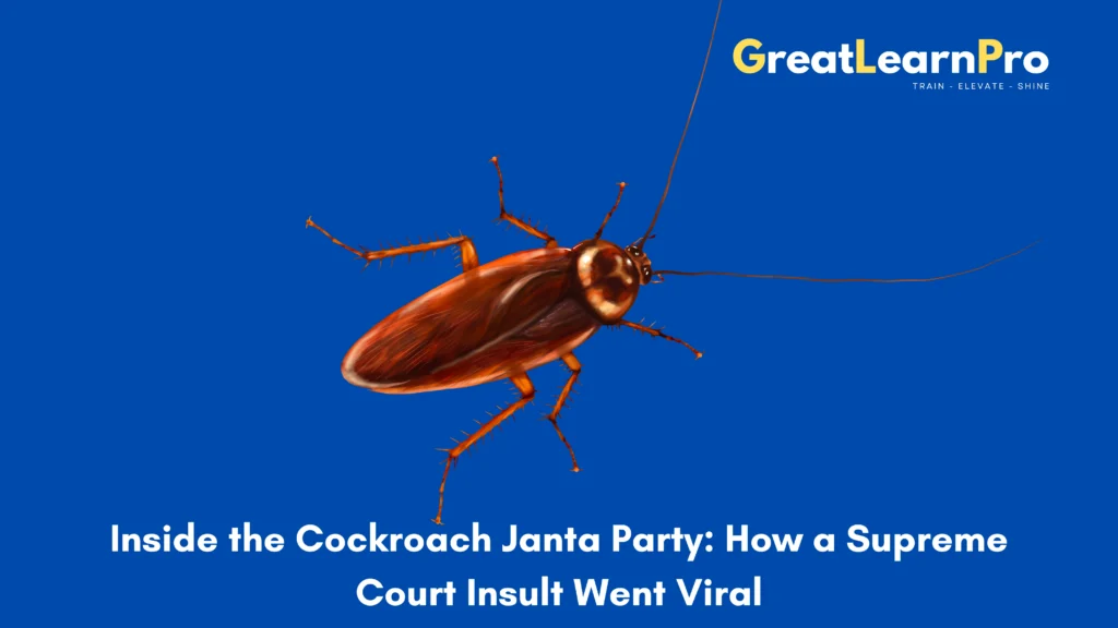 Inside the Cockroach Janta Party: How a Supreme Court Insult Went Viral