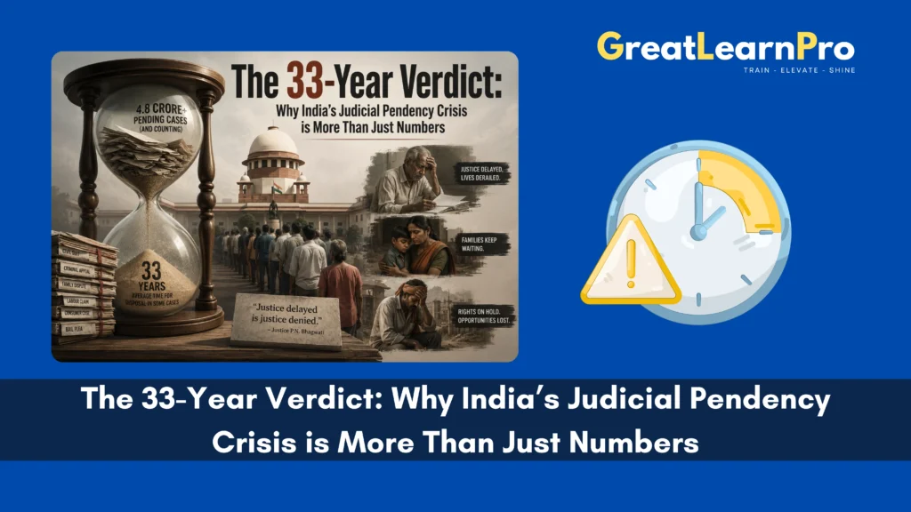 The 33-Year Verdict: Why India’s Judicial Pendency Crisis is More Than Just Numbers